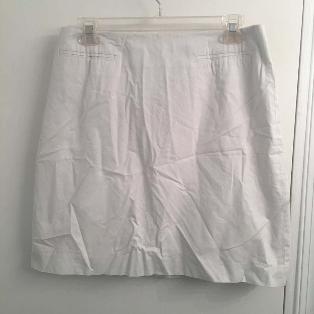 Ann Taylor stone khaki skirt